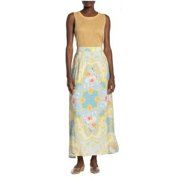 Aratta Rhode Island Allover Print Maxi Skirt XL